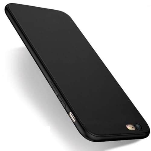 Image of gueche Compatible with iphone 6, iphone 6s Case, Premium Flexible Thin Cover Shock Proof with Drop Protection Coque Funda Cover for iphone 6s, Basic Phone Case. 4.7 Inch Black
