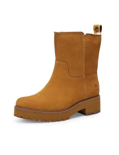 Image of Timberland Women's Carnaby Cool Basic Warm Pull On WR Fashion Boot, Wheat, 6 UK