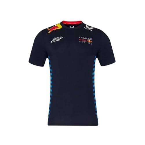 Image of Red Bull Racing Formula One Team - Official 2024 Formula 1 Merchandise - Replica Team Driver Max Verstappen T-Shirt - Night Sky - Unisex (UK, Alpha, 3XL, Regular, Regular, Night Sky)