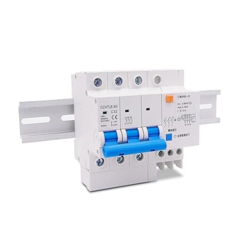 Image of 3P Three-Phase Residual Current Circuit Breaker 16A-63A 400V Overload Protection(16a)