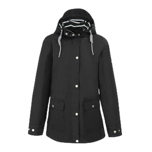 Image of Gelert Womens Coast Hooded Stormlite 5000mm Waterproof Black 10