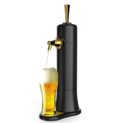 Image of Beer Dispenser Tap - Portable Keg Machine with High Frequency Vibration & Cooling Function to Convert Cans/Bottles into Draft - Enjoy Fresh Draft Beer Anytime