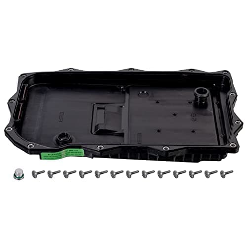 Image of febi bilstein 1 x Automatic Transmission Oil Pan with Integrated Filter Drain Plug and Screws 171618