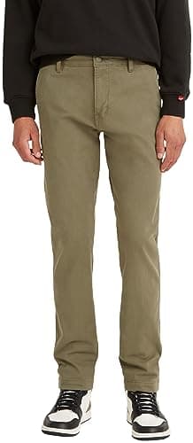Image of Levi's Men's XX Chino Standard II Trousers, Bunker Olive Shady Gd B, 34W / 34L