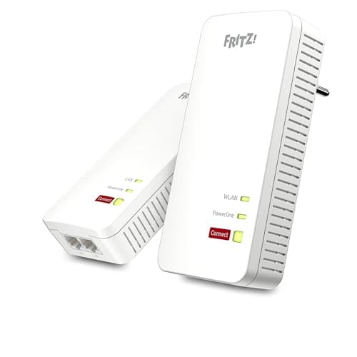 Image of AVM Fritz!Powerline 1240 AX WLAN Set (Gigabit Powerline with Wi-Fi 6, WLAN Access Point, Ideal for Media Streaming, HD Videos, Internet TV, 1200 Mbps, German Version)