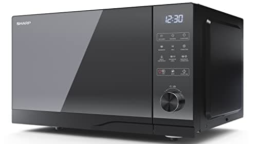 Image of SHARP YC-GC52BU-B 25 Litre 900W Digital Combination Microwave Oven with 1200W Grill, 11 power levels, ECO Mode, defrost function, LED cavity light - Black