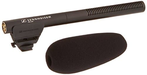 Image of Sennheiser MKE 600 Shotgun Camera Microphone | Phantom & Battery Power | Switchable Filter for Wind Noise Minimisation | Black (505453)