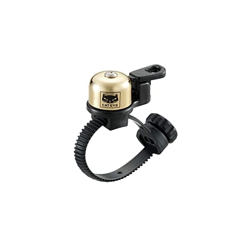Image of CatEye OH-2400 Flextight Brass Bell Gold: Secure mount, clear sound, gold brass, adjustable