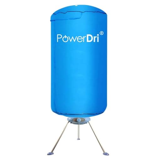 Image of PowerDri Portable Electric Clothes Dryer Energy-Efficient, 15 Kilos, Home Dorms Hot Air Machine Stand Rack with Cover