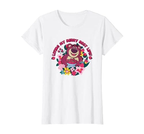 Image of Disney & Pixar’s Toy Story Lotso Living My Berry Best Life T-Shirt, Women, White, Medium