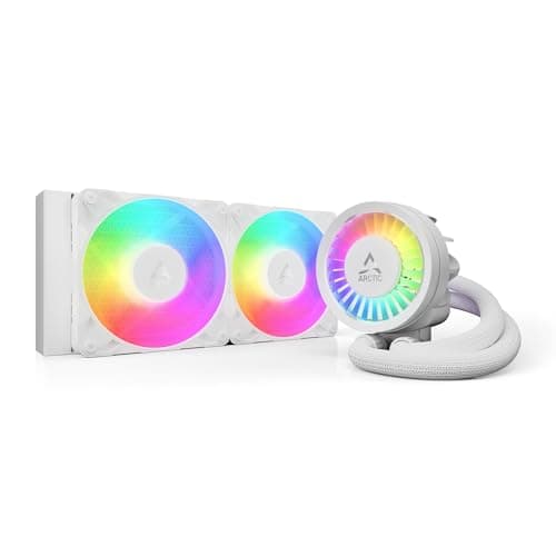 Image of ARCTIC Liquid Freezer III Pro 240 A-RGB (White) - AIO CPU Cooler, 2 x 120 mm Water Cooling, 38 mm Radiator, PWM Pump, VRM Fan, AMD AM5/AM4, Intel LGA1851/1700 Contact Frame - White
