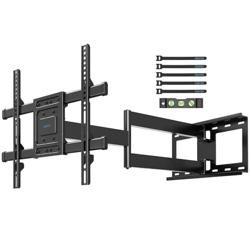 Image of BONTEC TV Wall Bracket, Universal TV Wall Mount for 32-70 Inch, Extra Long Articulated Arm 850mm, Tilt Swivel Rotate Full Motion, VESA Wall Mount Max 400x400mm, 60kg Load