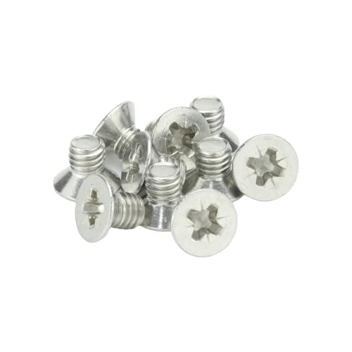 Image of M3 (3mm x 6mm Inc Head) Pozi Countersunk Machine Screws - A2 Grade Stainless Steel (Pack of 20)
