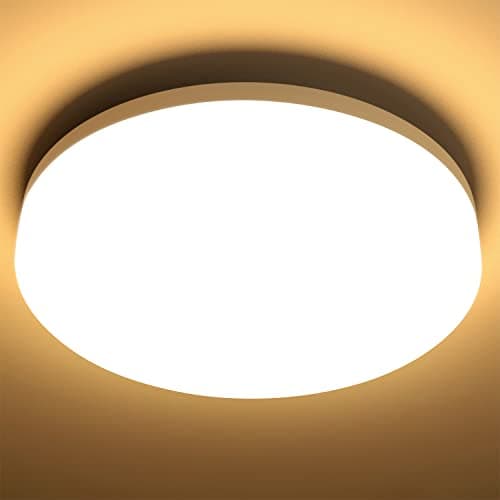 Image of Lepro Bathroom Light Warm White, 15W 1500 Lumen Waterproof Ceiling Lights, 3000K, IP54, 100W Equivalent, Small, Modern, Round Ceiling Light for Kitchen, Toilet, Porch, Bedroom, Utility Room and More