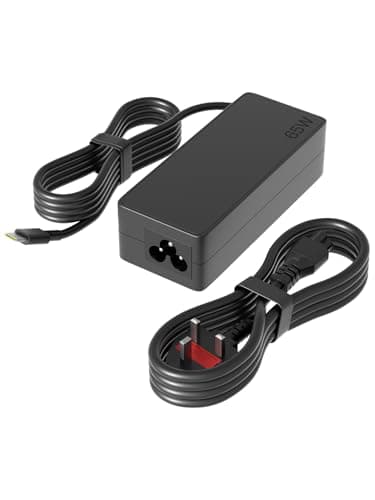Image of PowerPortnerLink 65W USB C charger Compatible with Lenovo Thinkpad Yoga Chromebook Ideapad Slim Duet & ThinkBook Series Laptop Replacement ADLX65YDC2A ADLX65YLC2D ADLX65YDC3A Universal Type c power