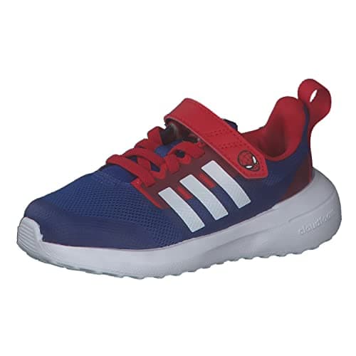 Image of adidas Boy's Fortarun 2.0 Spiderman El I Sneaker, Team Royal Blue Ftwr White Better Scarlet, 5 UK Child