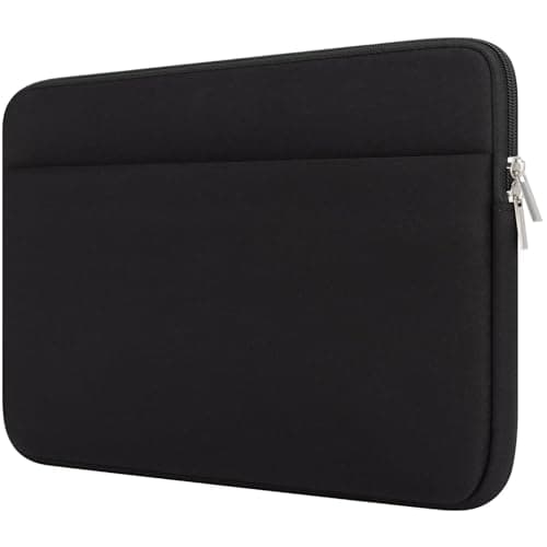 Image of HEDUGO 13-14 Inch Laptop Sleeve Case Compatible with 13 to 14 inches MacBook Air/Pro Notebook Chromebook Portable Laptop Sleeve Bag with Front Pocket Shockproof Padded Computer Pouch Cover, Black