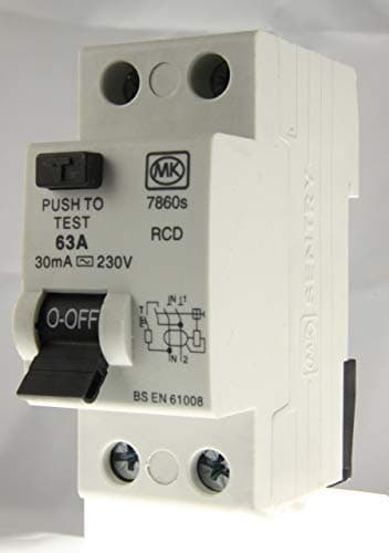 Image of MK Electric Sentry 63 Amp Double Pole Type AC Residential 6kA RCD with 30mA Tripping Current