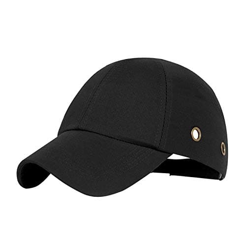 Image of Bump Cap, Hard Hats, Baseball Caps For Women And Men, Head Protection, Adjustable Buckle Work Reflective Caps, For Maintenance Workers, Welders(Black Type A)