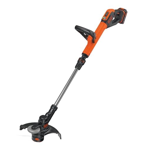Image of BLACK+DECKER POWERCONNECT Strimmer, Cordless 28cm String Grass Trimmer, STC1820PC-GB