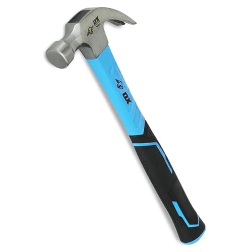 Image of OX Trade Fibreglass Handle 16oz, Claw Hammer