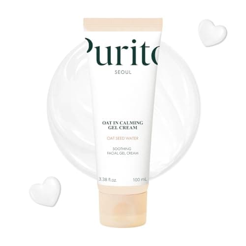 Image of PURITO Oat In Calming Gel Cream, Oat Seed Water, Lightweight Non-Sticky Moisturizer, Non-Comedogenic, Fragrance-Free, Korean Skincare, 100ml 3.38 fl.oz