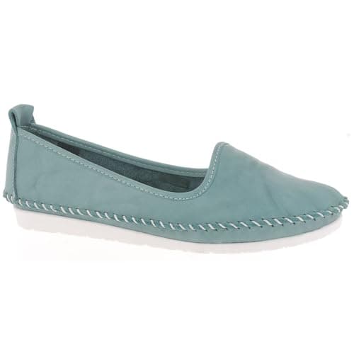 Image of Andrea Conti Women's Slippers Loafer, Petrol, 6.5 UK