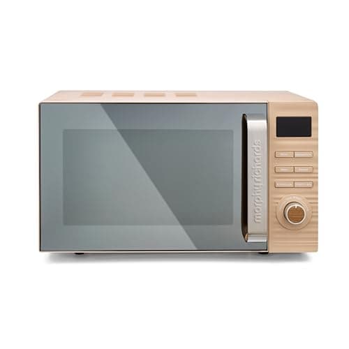 Image of Morphy Richards Clay Digital Brown Microwave, 20L Capacity, Stainless Steel Inner Cavity, 95 Minute Timer, 11 Power Levels, Defrost Mode, Glass Turntable, Easy Clean, 800W, Felspar, 512000