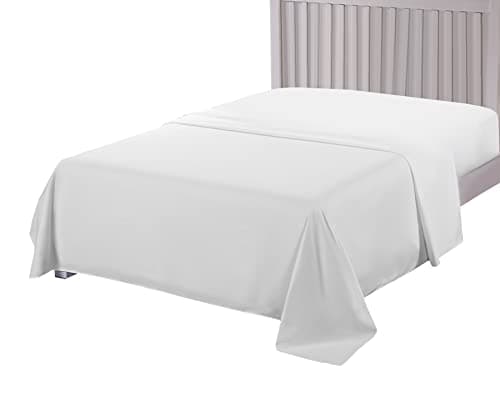 Image of Sapphire Collection 800 Thread Count Pure Egyptian Cotton Super Soft Hotel Quality Flat Sheet (King Flat Sheet)