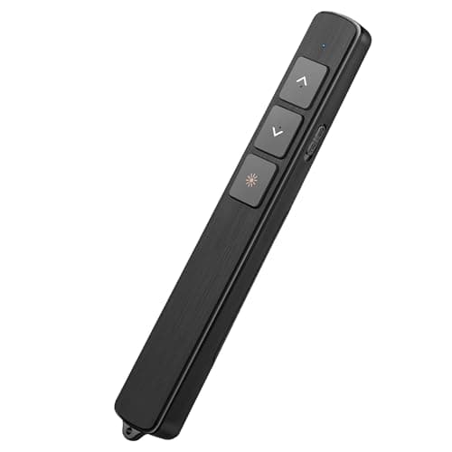 Image of ExcellaElite Presentation Clicker for PowerPoint Remote, Laser Pointer 100M Wireless Presenter Remote Presentation Clickers for Mac Computer Laptop