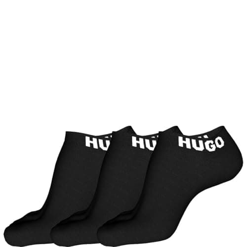 Image of HUGO Men's 3P AS UNI CC Ankle_Socks, Black1, 43-46