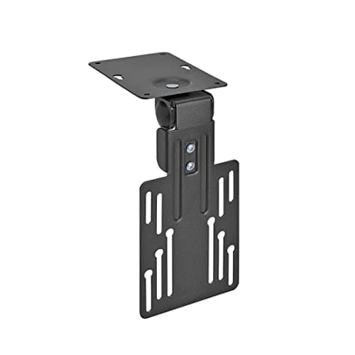 Image of Mount-It! Kitchen Under Cabinet Mount TV Ceiling Mount Folding Bracket, 90 Degree Tilt, Fold Down, Swivel for 13 to 23 inch LCD, TV, LED, Monitor, Flat Screens up to VESA 100x100