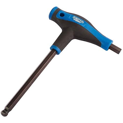 Image of Draper 33913 Expert Soft Grip 'T' Handle Hexagon and Ball End Key, 10mm,Blue