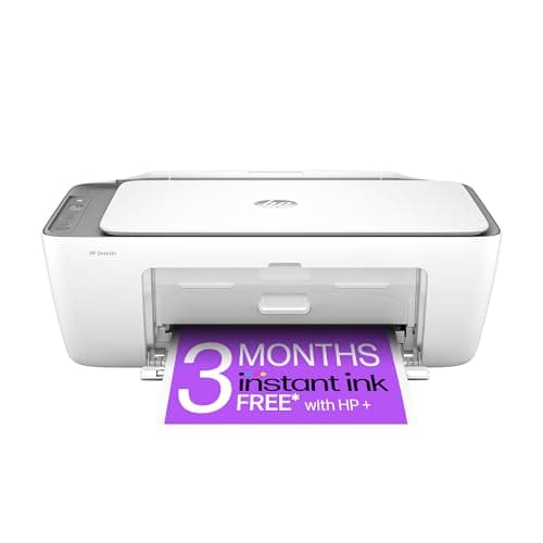 Image of HP DeskJet 2820e All in One Printer | Perfect for Home | Colour | Wireless | Print, Scan & Copy | 3 Months of Instant Ink Included Easy Setup & Reliable Wi-Fi| Cement