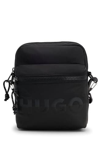 Image of HUGO Men Nosh Ns Zip Reporter Crossbody Bag, Black, One Size