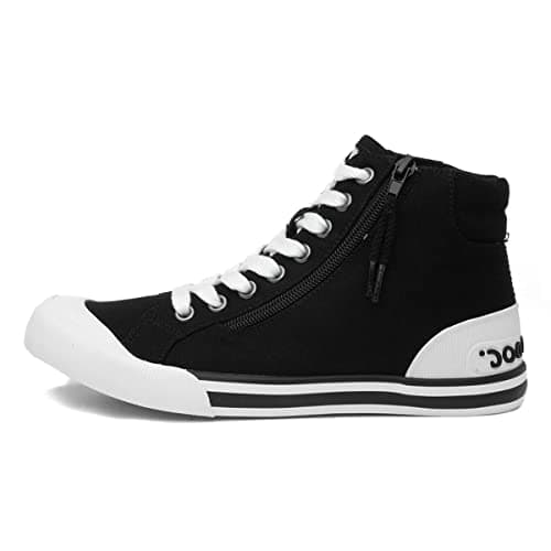 Image of Rocket Dog Jazzin High-Top Trainers, Black, 3 UK