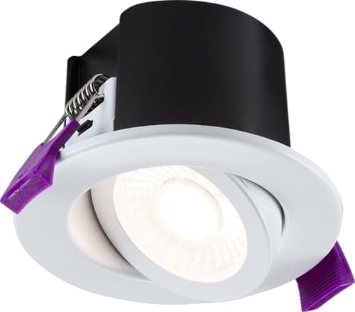 Image of Knightsbridge SpektroLED Evo Tilt - Fire Rated IP65 Downlight with 2 x Wattage and 4 x CCT - White