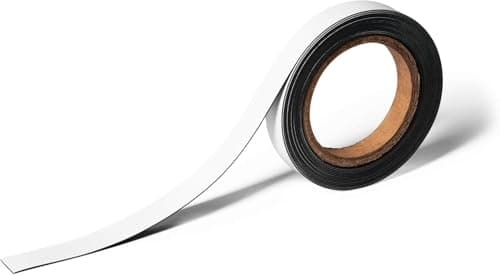 Image of Durable 170702 Magnetic Identification Tape, 5m x 20 mm, Can be Cut to Any Size, White