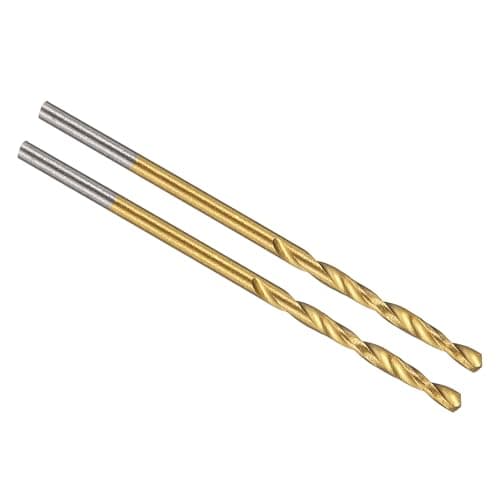Image of PATIKIL 1.5mm Drill Bit, M42 8% Cobalt High-Speed Steel Jobber Straight Shank 135° Titanium Nitride (TiN) Coated for Hard Metal Stainless Steel - 2 Pack