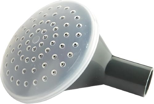 Image of ASA® Ward Coarse Round Rose Watering Can - Black Sprinkler Sprayer - Even Water Dispersion Shower - GN014