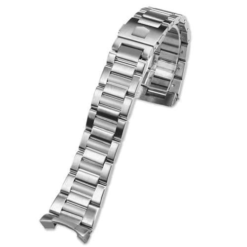 Image of VELORE 22mm Stainless Steel Watchband For Tag Heuer CARRERA Arc End WatchBand Wrist Bracelet Deployment Man watch strap(Silver,24mm)