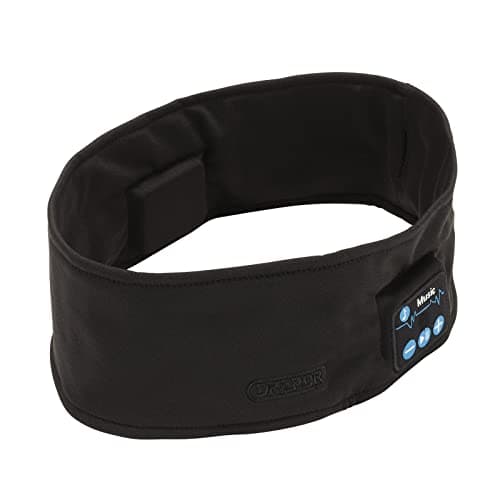Image of Draper 28340 Smart Wireless Rechargeable Headband with USB Charging Cable, Black, One Size