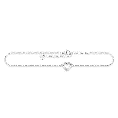 Image of Thomas Sabo Ankle Chain Heart 925 Sterling Silver