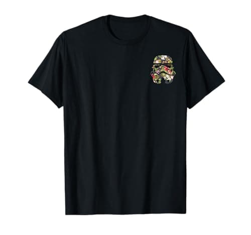 Image of Star Wars Floral Stormtrooper Helmet Pocket Logo T-Shirt
