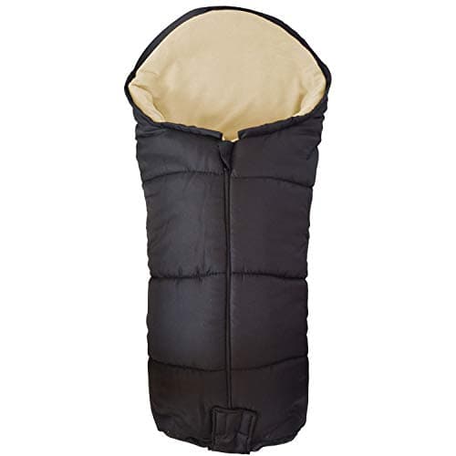 Image of FYLO Universal Footmuff Deluxe Cosy Toes Fleece Lined Deluxe Snuggly Fitting for All Pushchairs Strollers Prams Buggys Baby Jogger - Sand