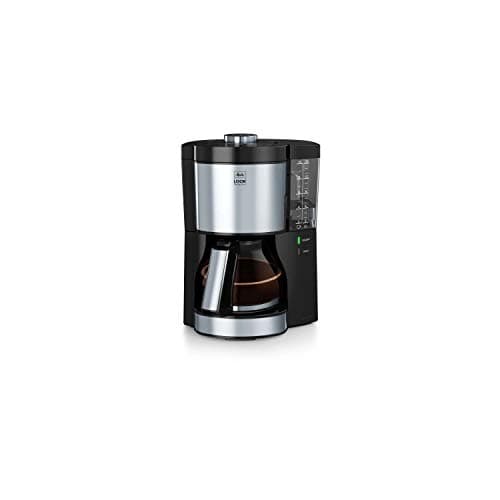 Image of Melitta Look V Perfection 1025-06 Coffee Maker with Glass Jug, Detachable Water Tank and Descaling Programme (Black) Plastic, 1.25 Liters