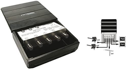 Image of Metronic 414142 TV Amplifier with LTE Filter, Black