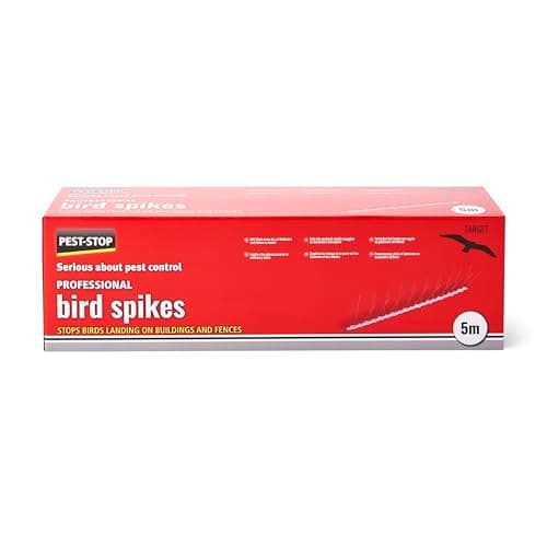 Image of Pest-Stop Professional Bird Spikes | Humane Bird Deterrant | Protect Home and Garden Roofs and Buildings | Stainless Steel and UV-Resistant