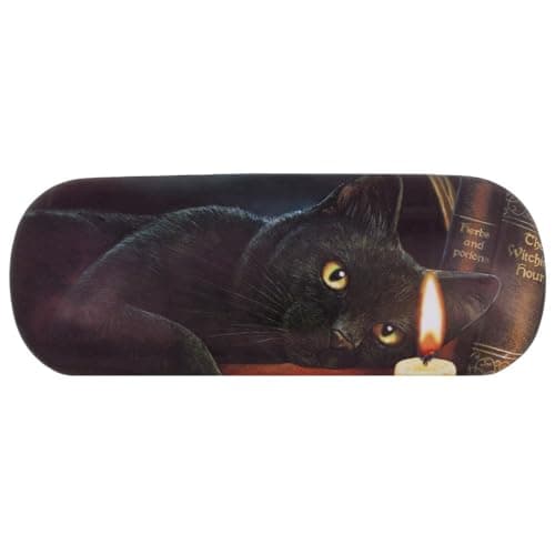 Image of DV Hard Glasses Case with Cleaning Cloth – Assorted Designs including Van Gogh, William Morris, Lisa Parker, Floral, Animal & Mystical Prints – Protective Eyeglass Holder for Men & Women