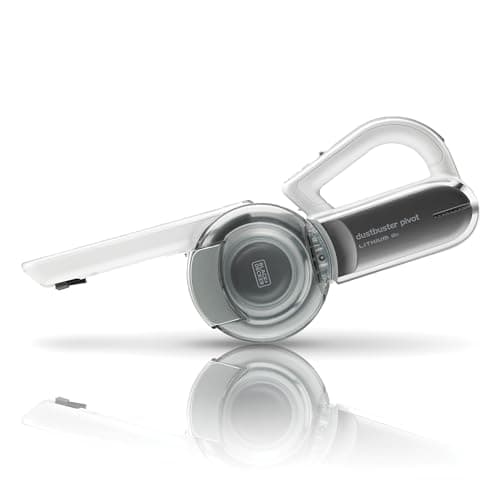 Image of BLACK+DECKER Dustbuster Pivot Cordless 18V Handheld Vacuum Cleaner with Pivoting Head, 8 Cleaning Positions, Charging Dock and Accessories, PV1820L-GB